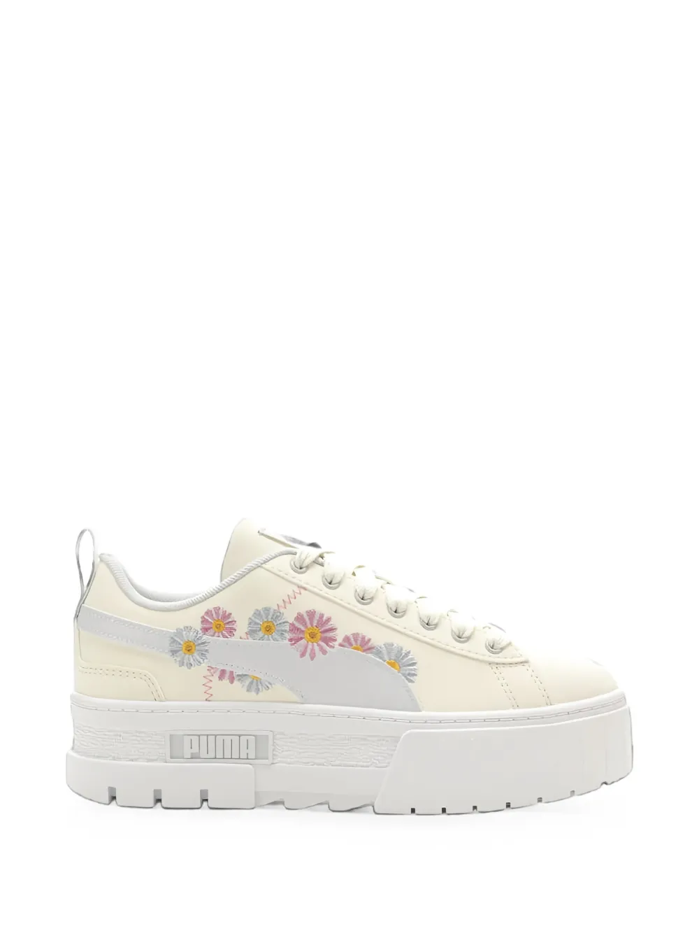 PUMA Mayze floral-embroidered sneakers · 5.5