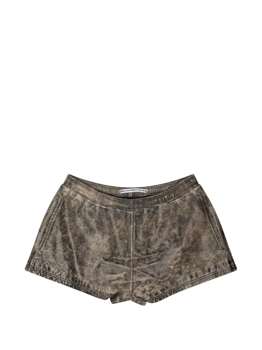 Alexander Wang elasticated-waistband leather shorts
