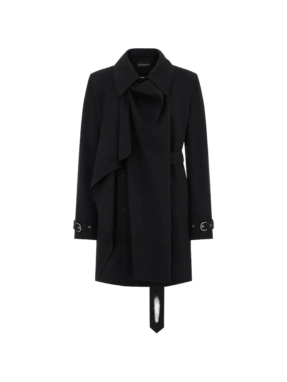 Ann Demeulemeester Reppa draped cotton trench coat