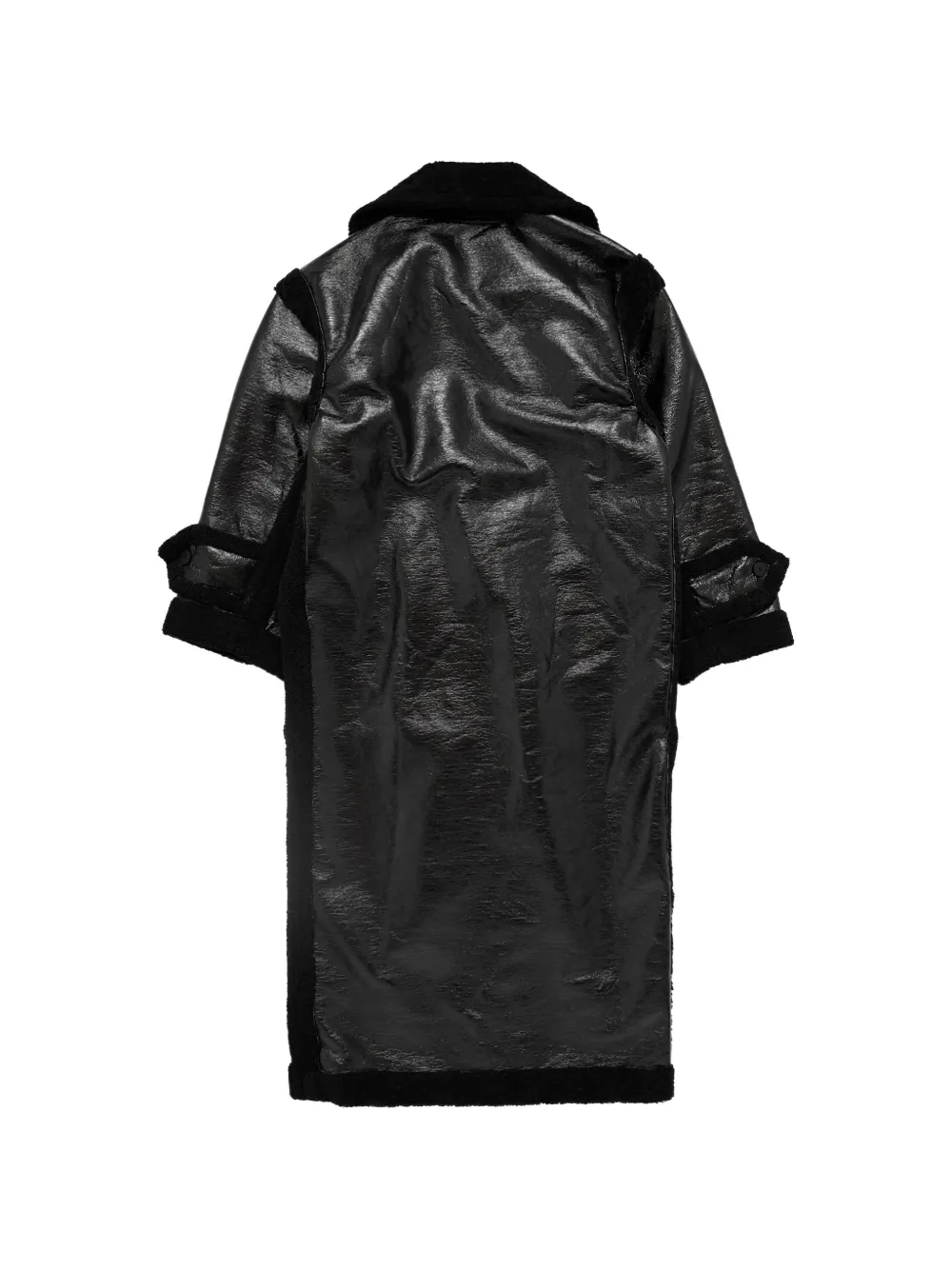 Ottolinger Oversized lammy jas Zwart