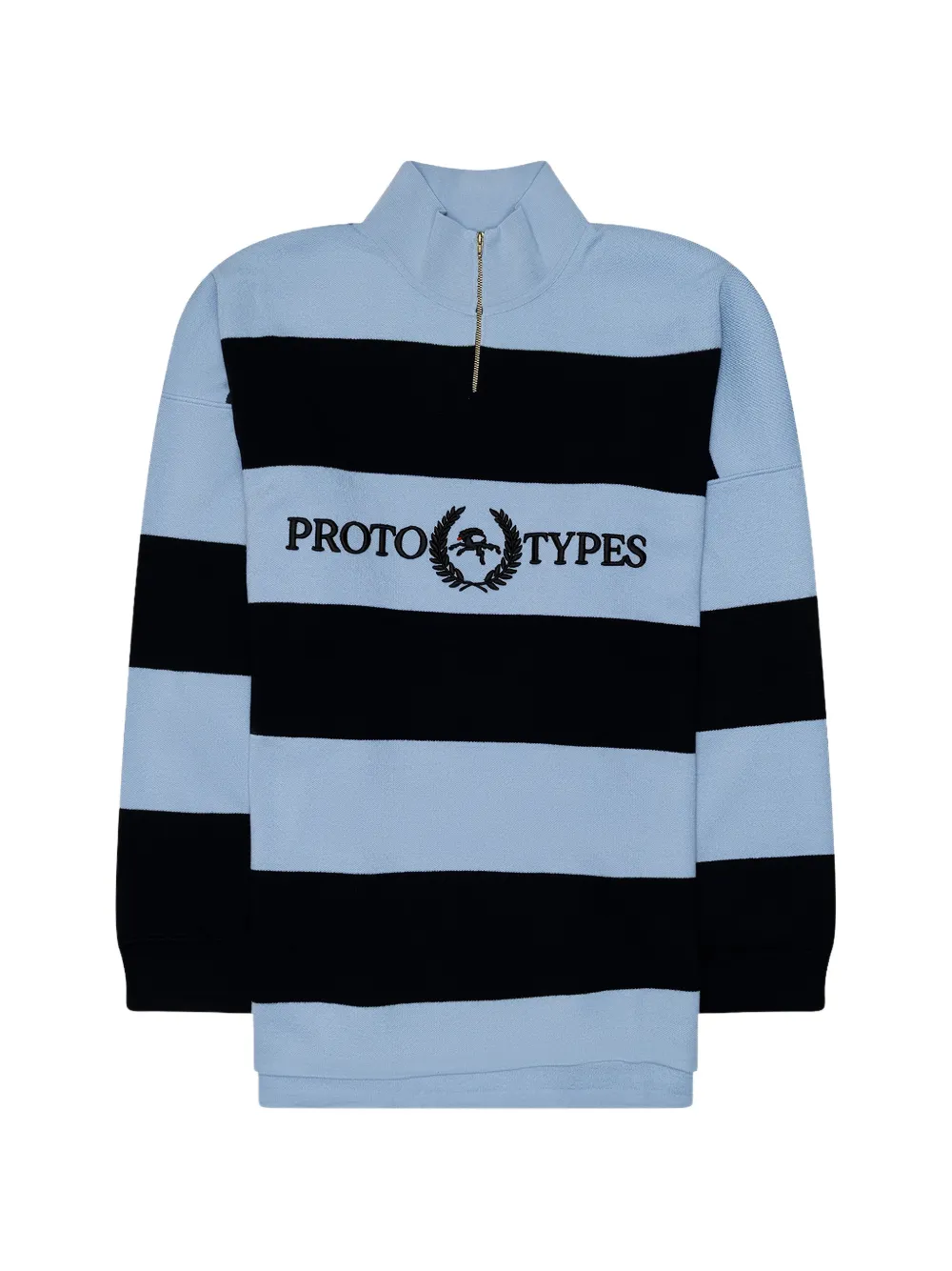 Prototypes Laurel Striped Wool Sweater In Blue