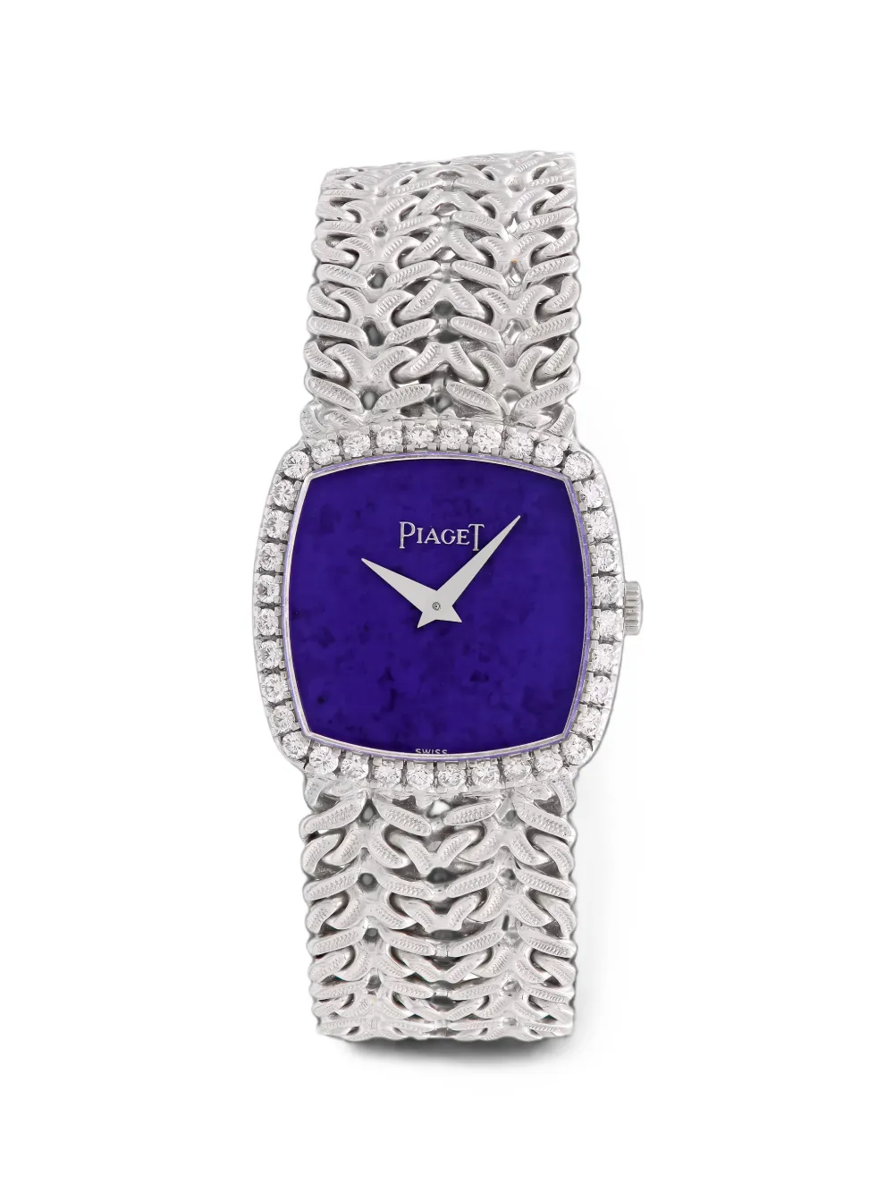 Pre-owned Piaget Diamond Bezel 23mm Watch In Blue