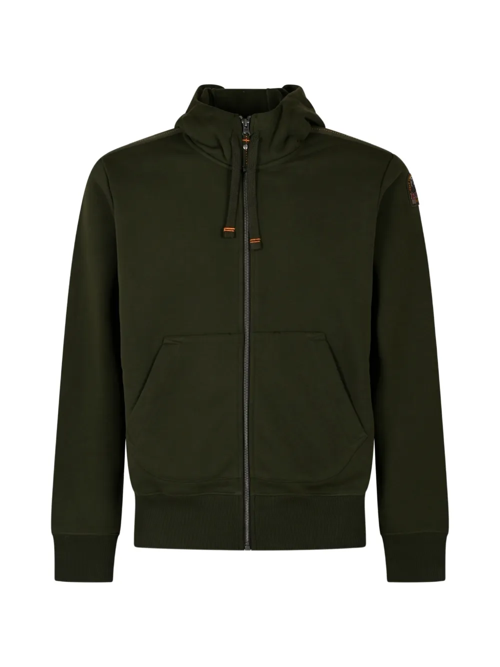Parajumpers Charlie Easy logo-patch zip-up hoodie - Green