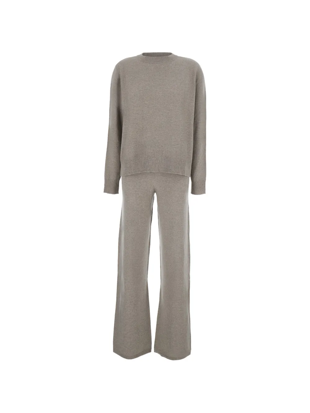 Soft Goat fine-knit cashmere tracksuit - Toni neutri