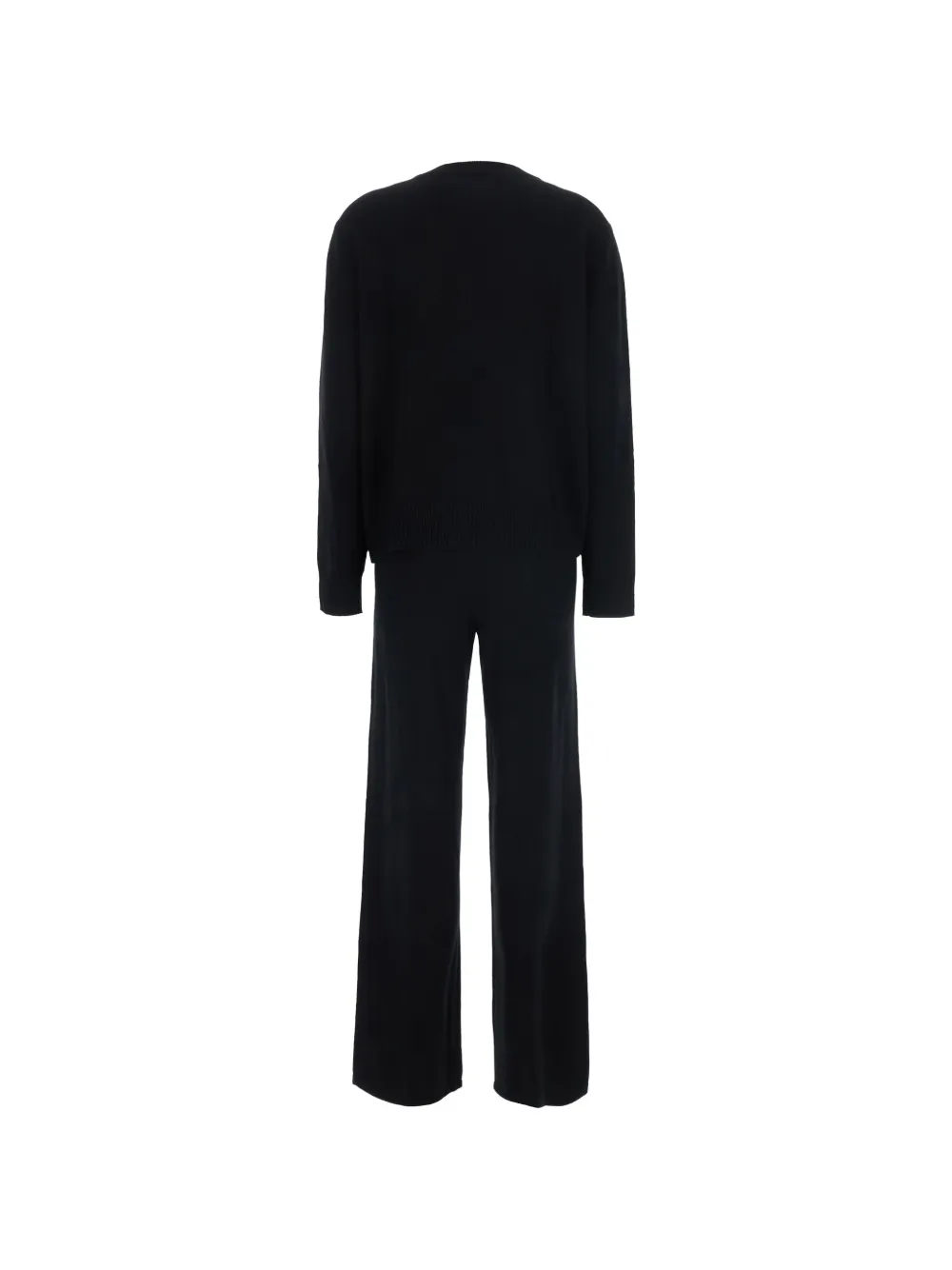Soft Goat Set van gebreide kasjmier broek en trui Zwart