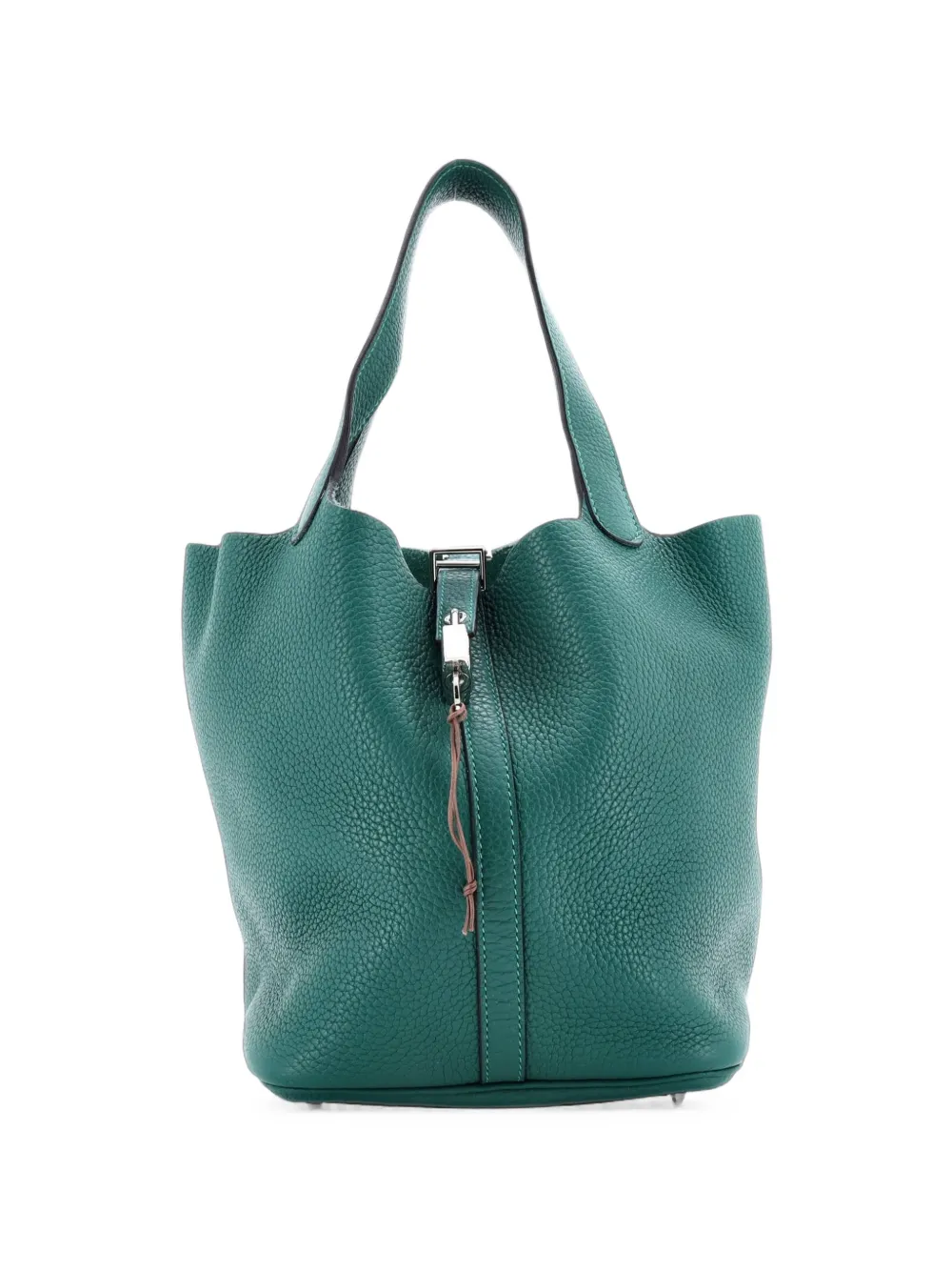 Hermès Pre-Owned Picotin Lock Bag Clemence MM bucket bag - Verde
