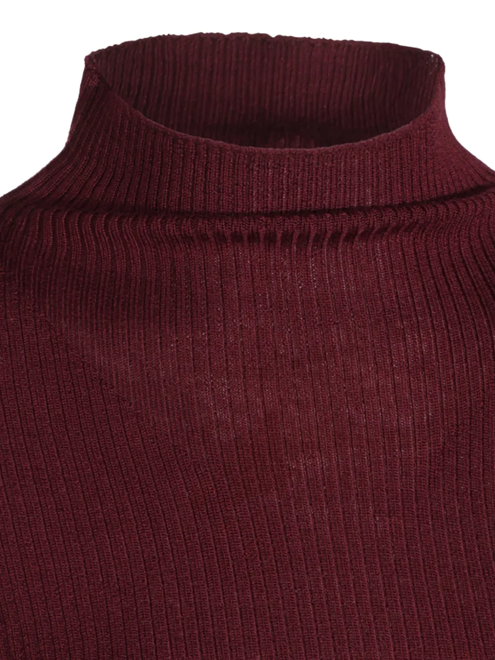 TWINSET ribbed-knit roll-neck sweater Rood