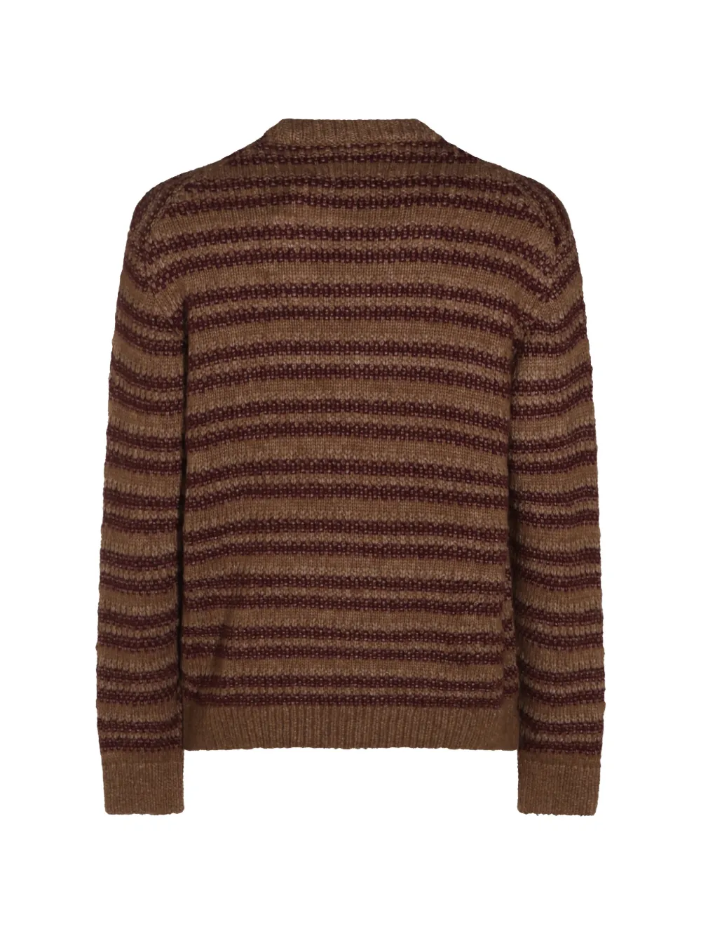 NN07 Noah trui met horizontale streep Bruin