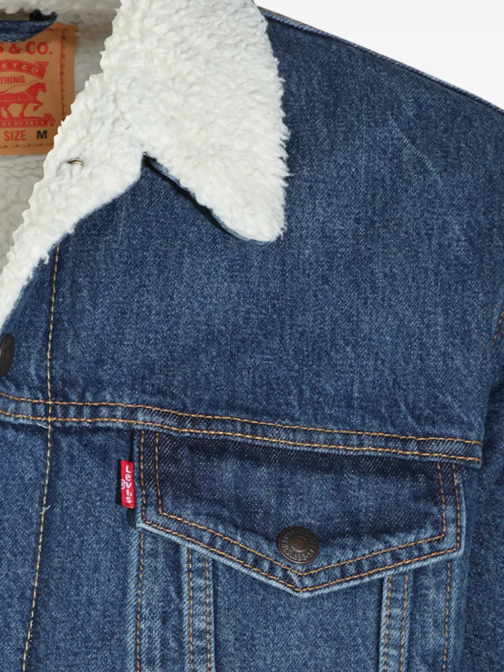 Levi's Denim jack Blauw