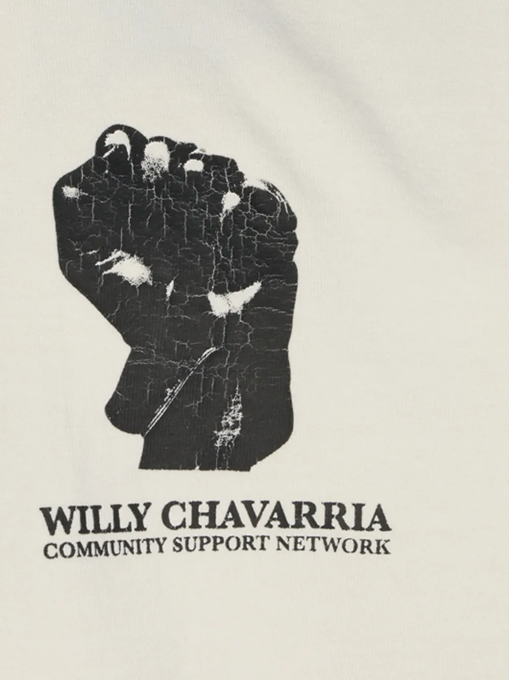 Willy Chavarria T-shirt met print Wit