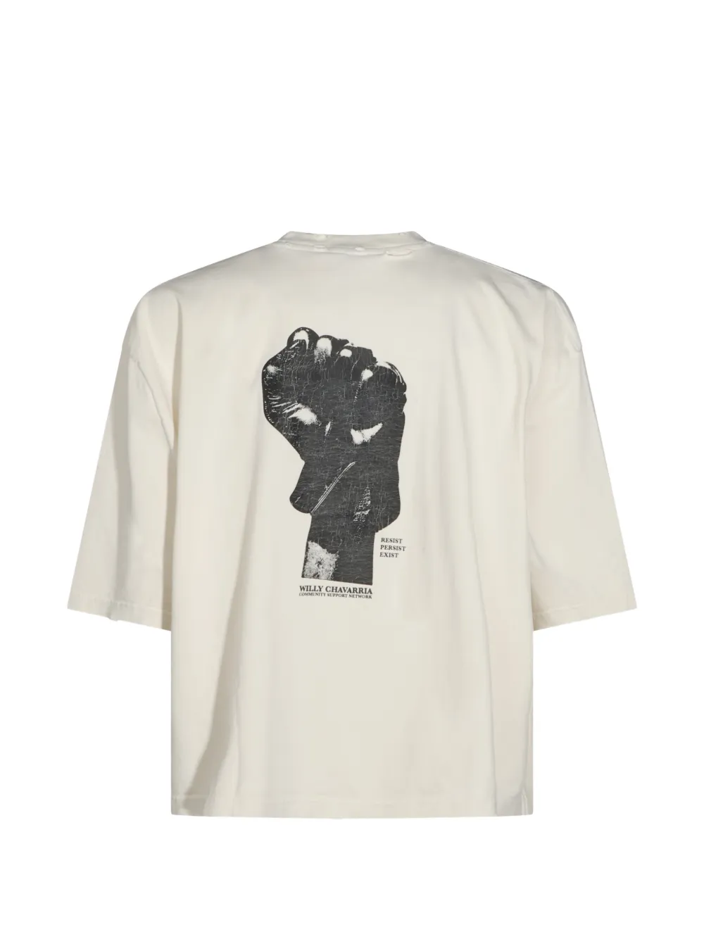 Willy Chavarria T-shirt met print Wit