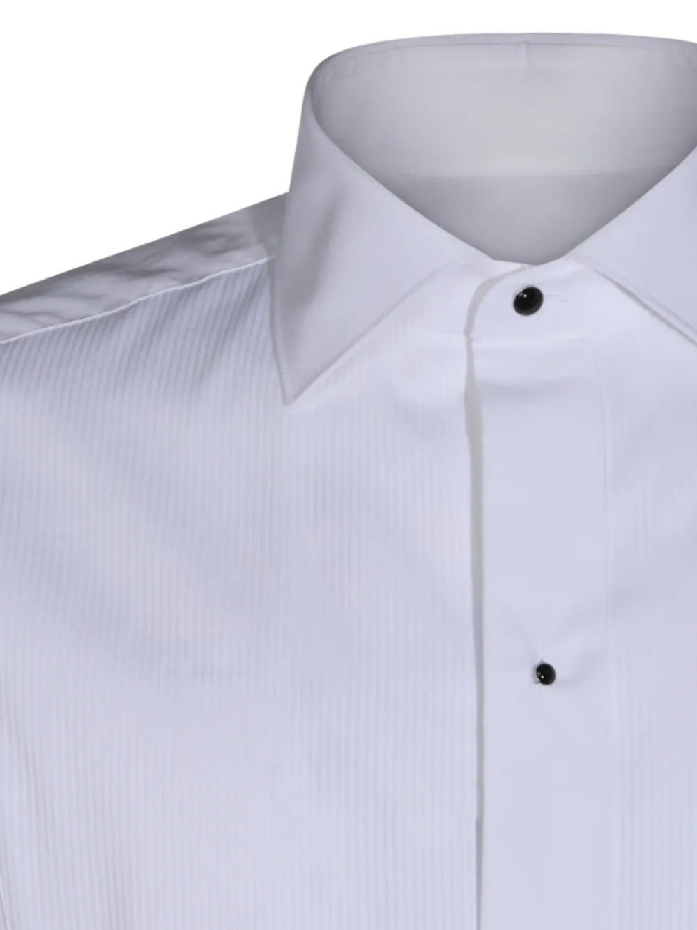 Canali pleated-bib shirt Wit