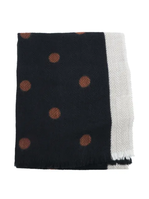 Altea polka-dot herringbone scarf