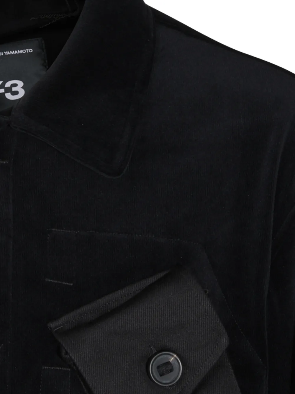 Y-3 Shirtjack met vlakken en meerdere zakken Zwart