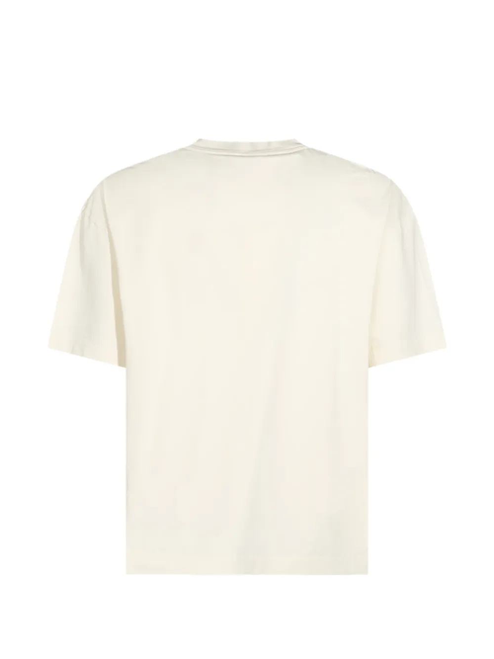 Marni Wit katoenen T-shirt met Planet-print Beige