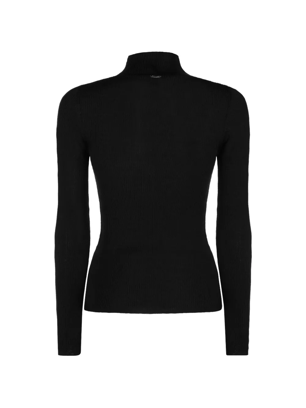 TWINSET ribbed-knit roll-neck sweater Zwart