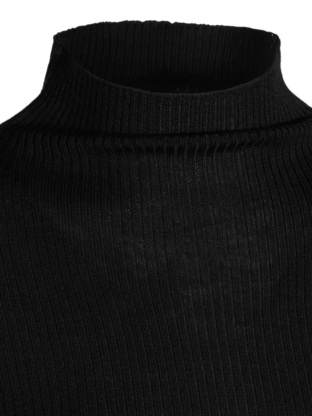 TWINSET ribbed-knit roll-neck sweater Zwart