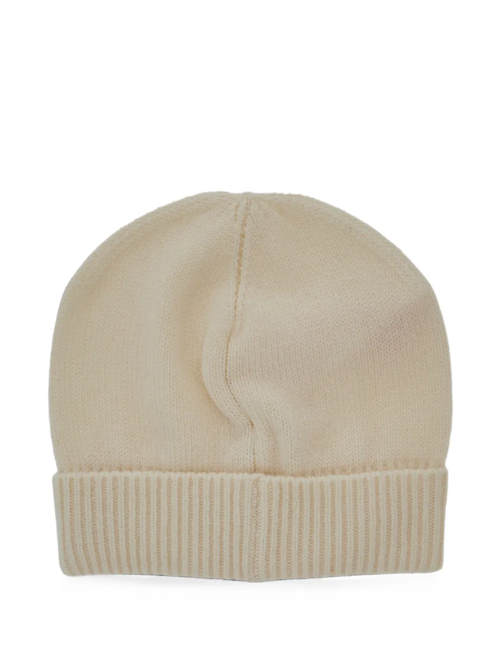 Marni Kids Muts met geribbelde afwerking en geborduurd logo Beige