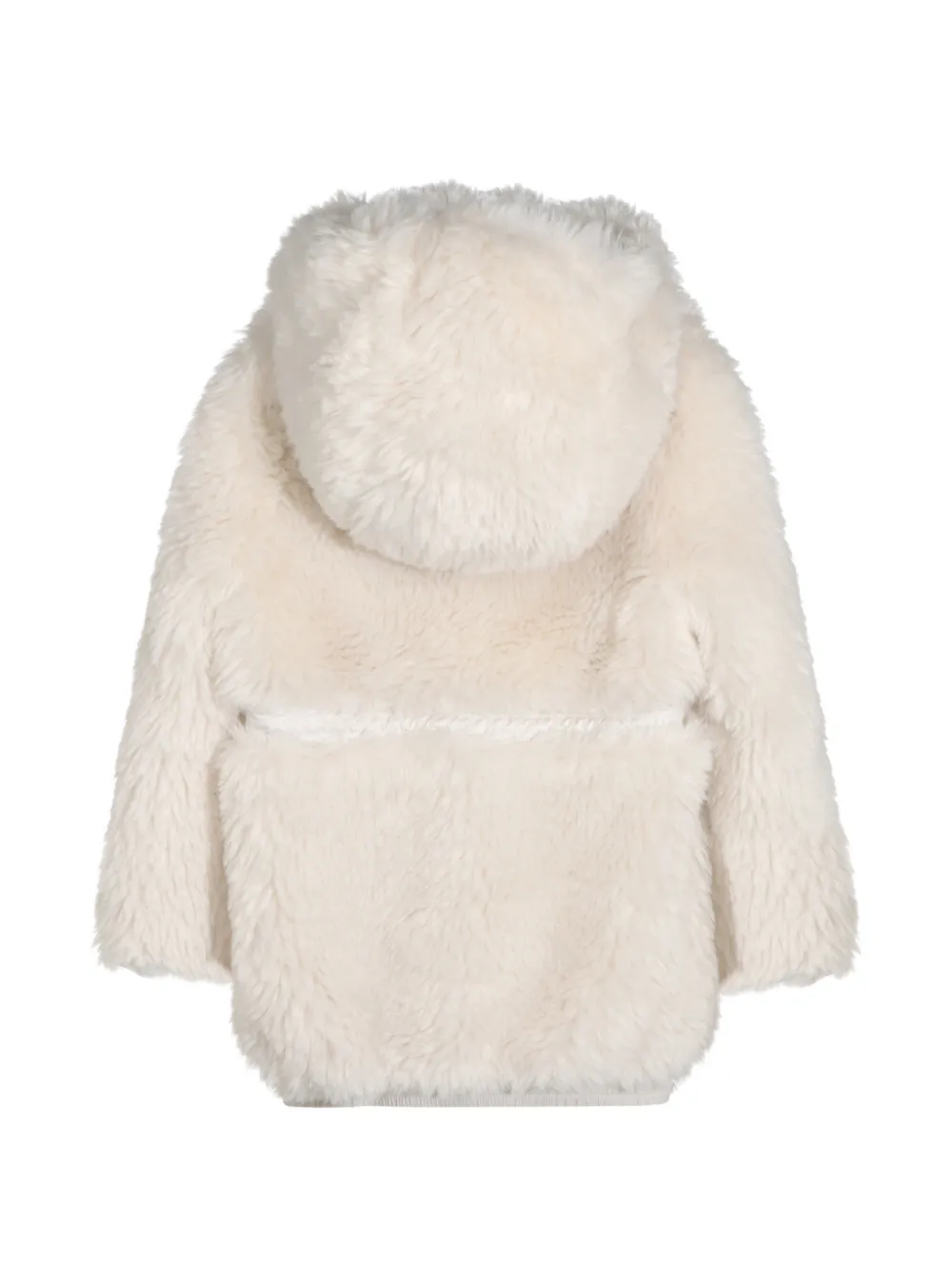 Moncler Enfant Jas van imitatiebont Wit
