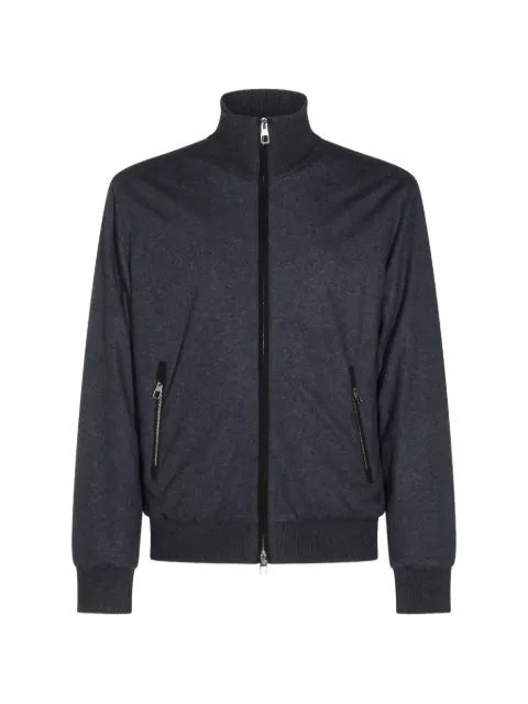 Montecore ribbed-trim zip-up cardigan
