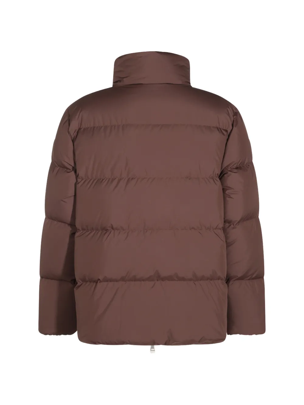 Moncler Vivantesse donsjack met hoge hals Bruin