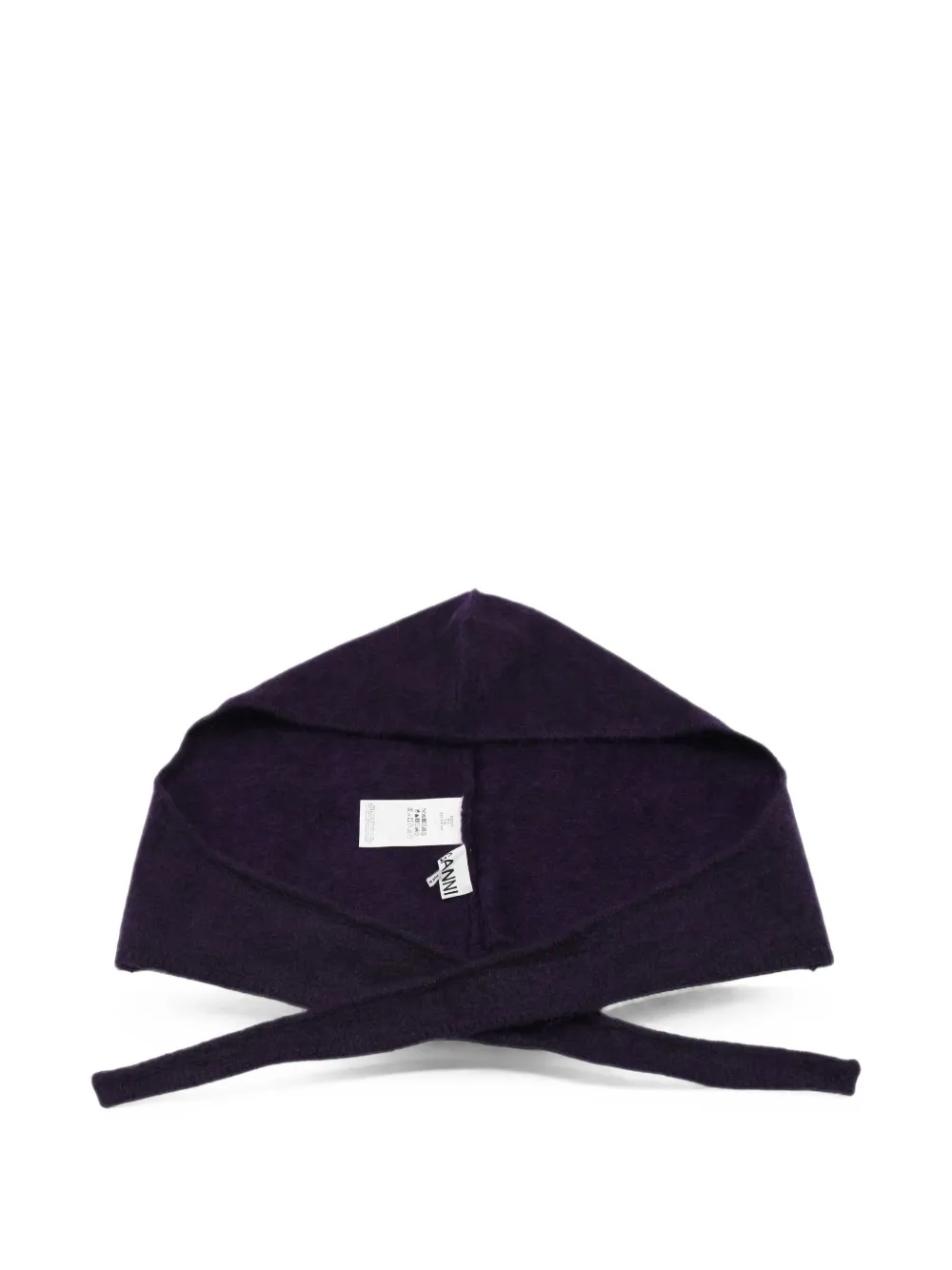 GANNI cagoule à plaque logo - Violet GANNI cagoule à plaque logo - Violet