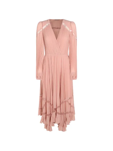 TWINSET long pleated georgette dress