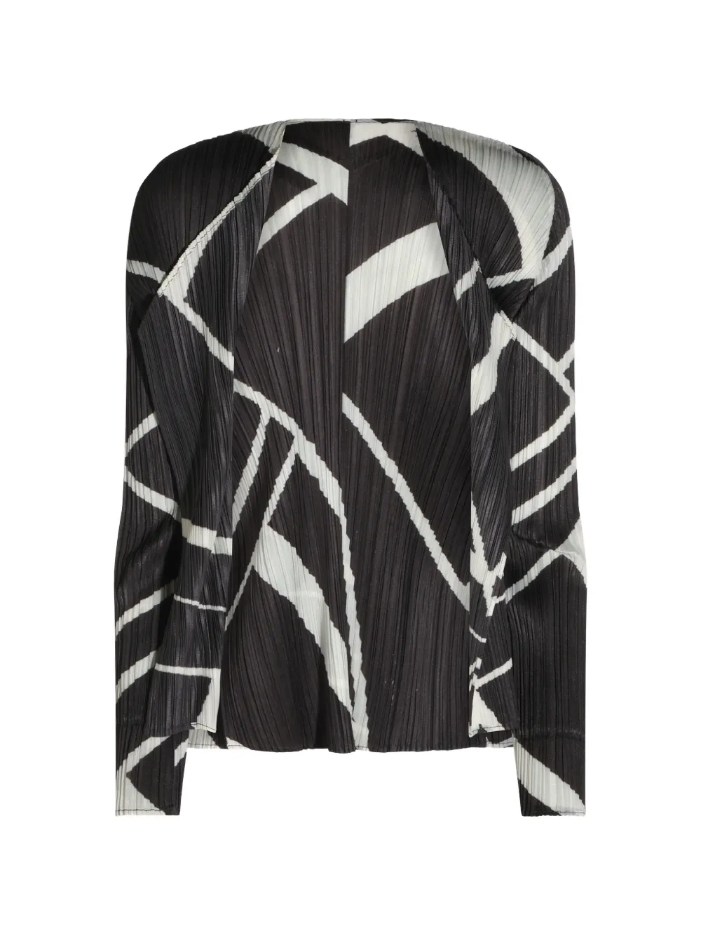 Pleats Please Issey Miyake abstract-print pleated jacket