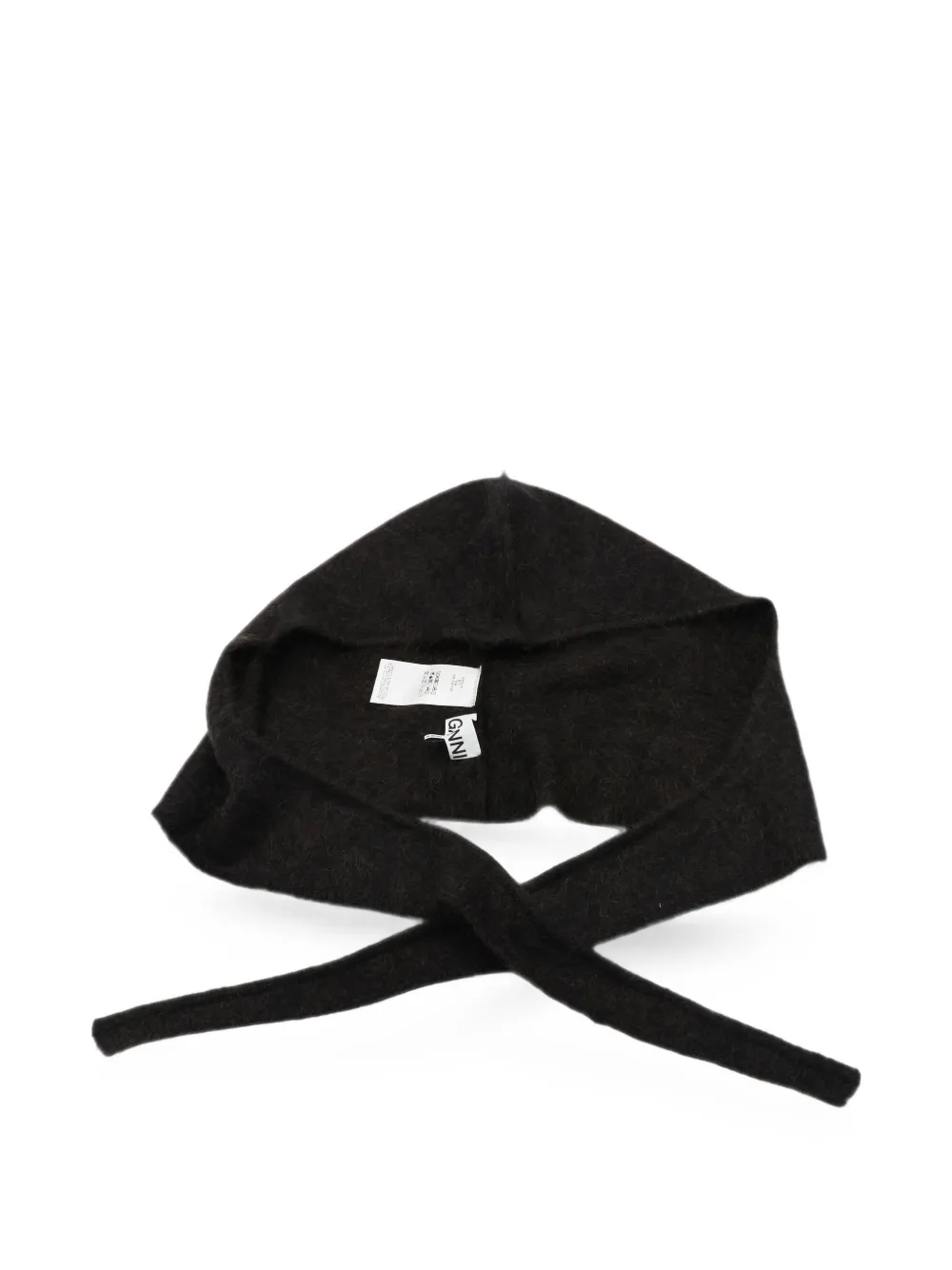 GANNI capuche en mohair mélangé - Noir GANNI capuche en mohair mélangé - Noir