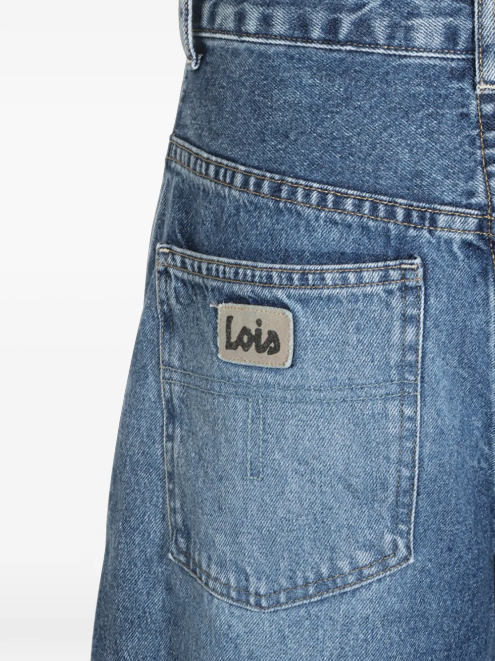 LOIS JEANS met franje afwerking Blauw