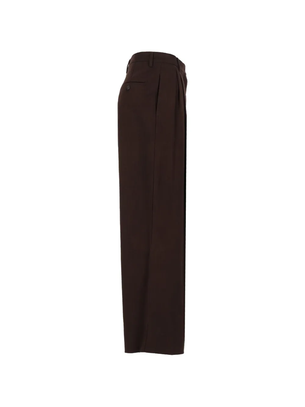 'S Max Mara Alpino plooibroek met dubbele plooien Bruin