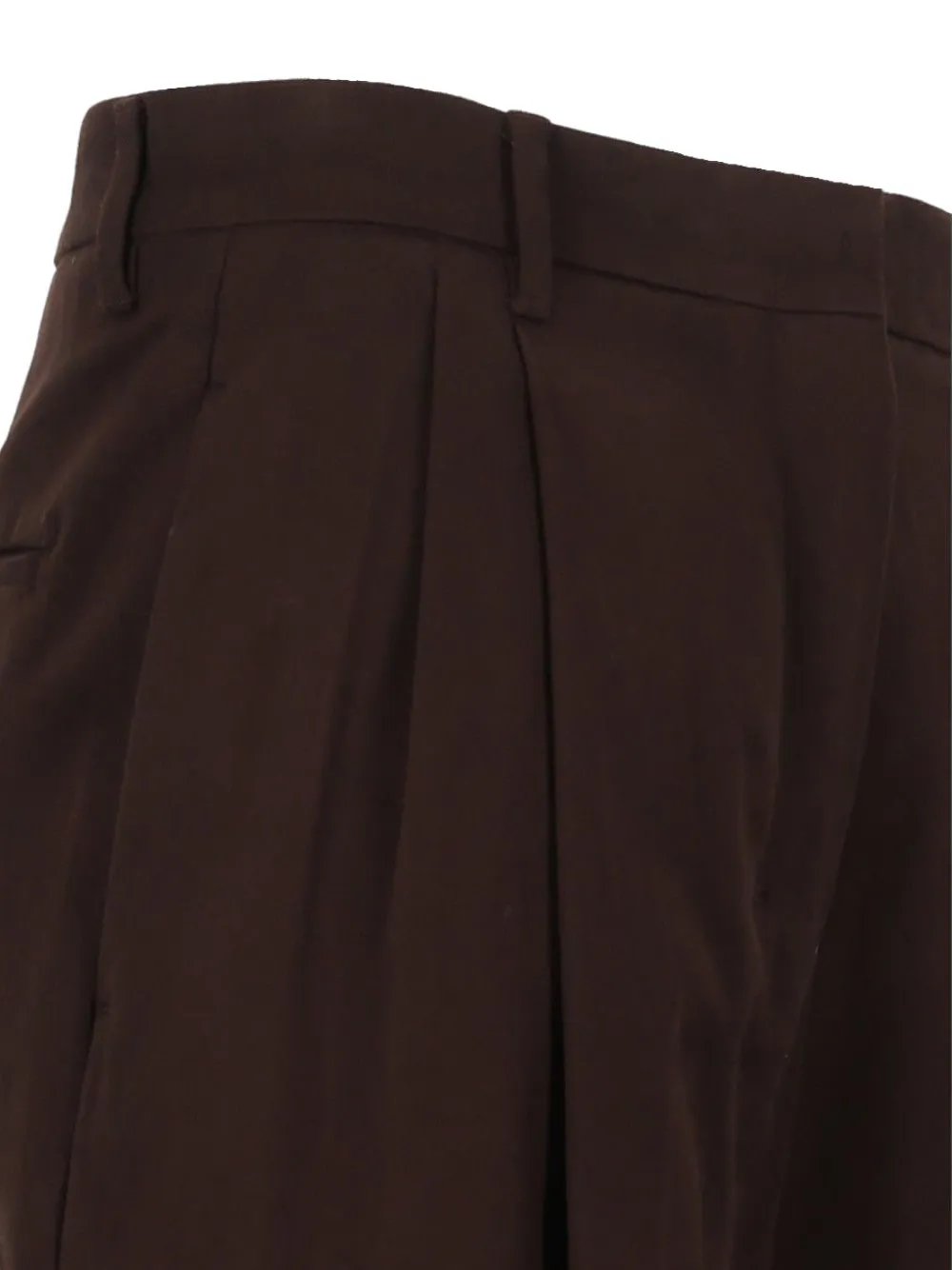 'S Max Mara Alpino plooibroek met dubbele plooien Bruin
