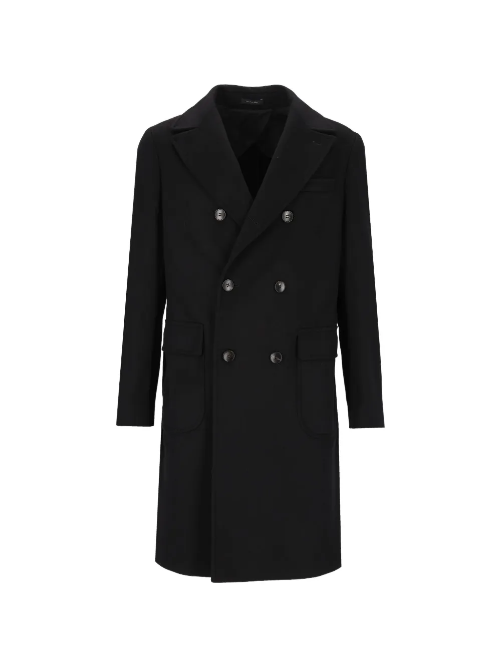 Al Duca D’Aosta 1902 Ulster double-breasted coat - Schwarz