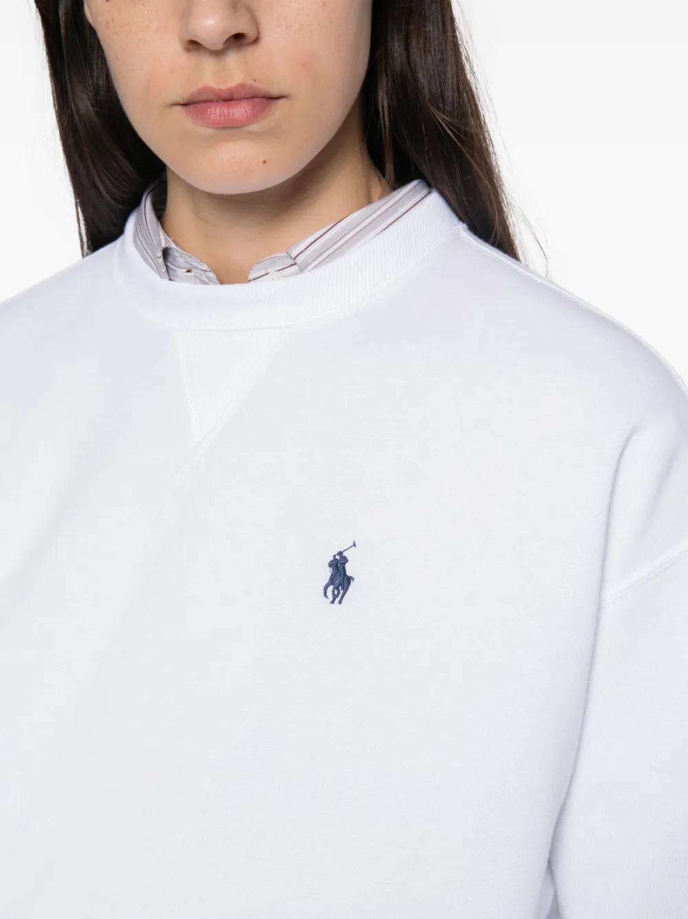 Polo Ralph Lauren Sweater met geborduurd logo Wit