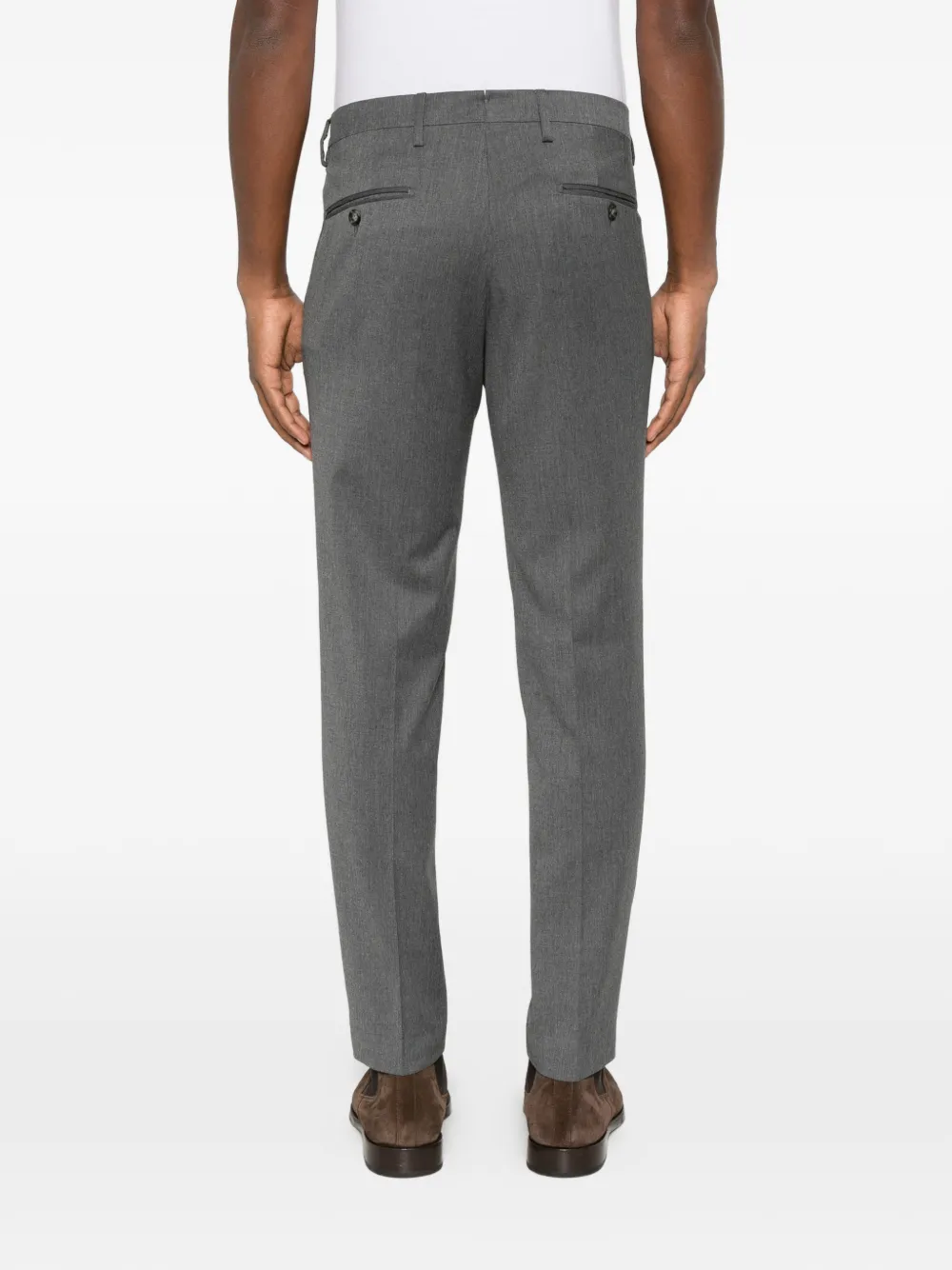 VELA SHOP Geplooide pantalon Grijs