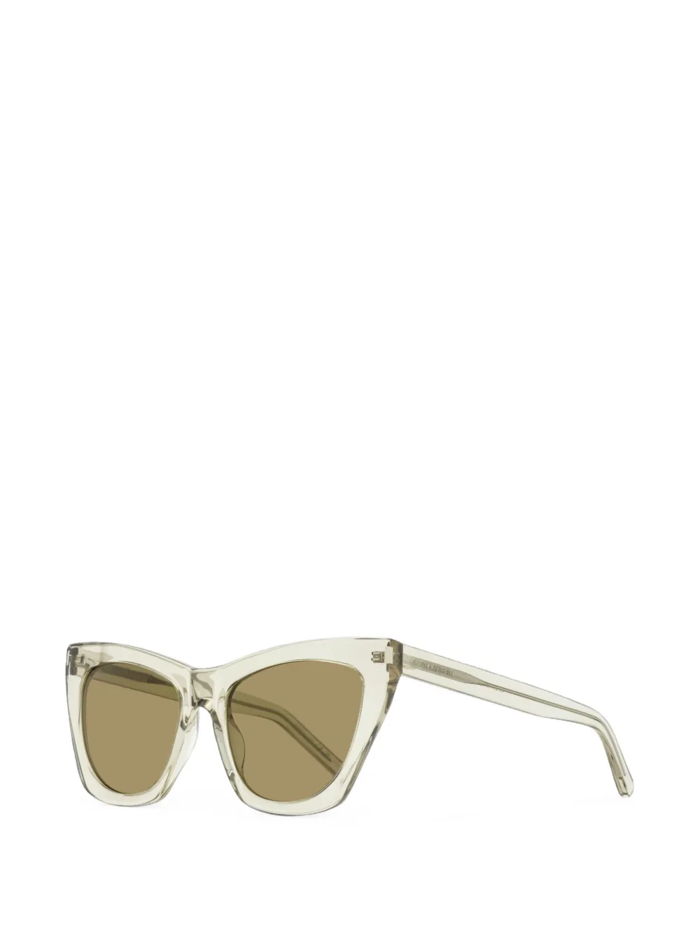 Saint Laurent Eyewear Kate zonnebril met cat-eye montuur Beige