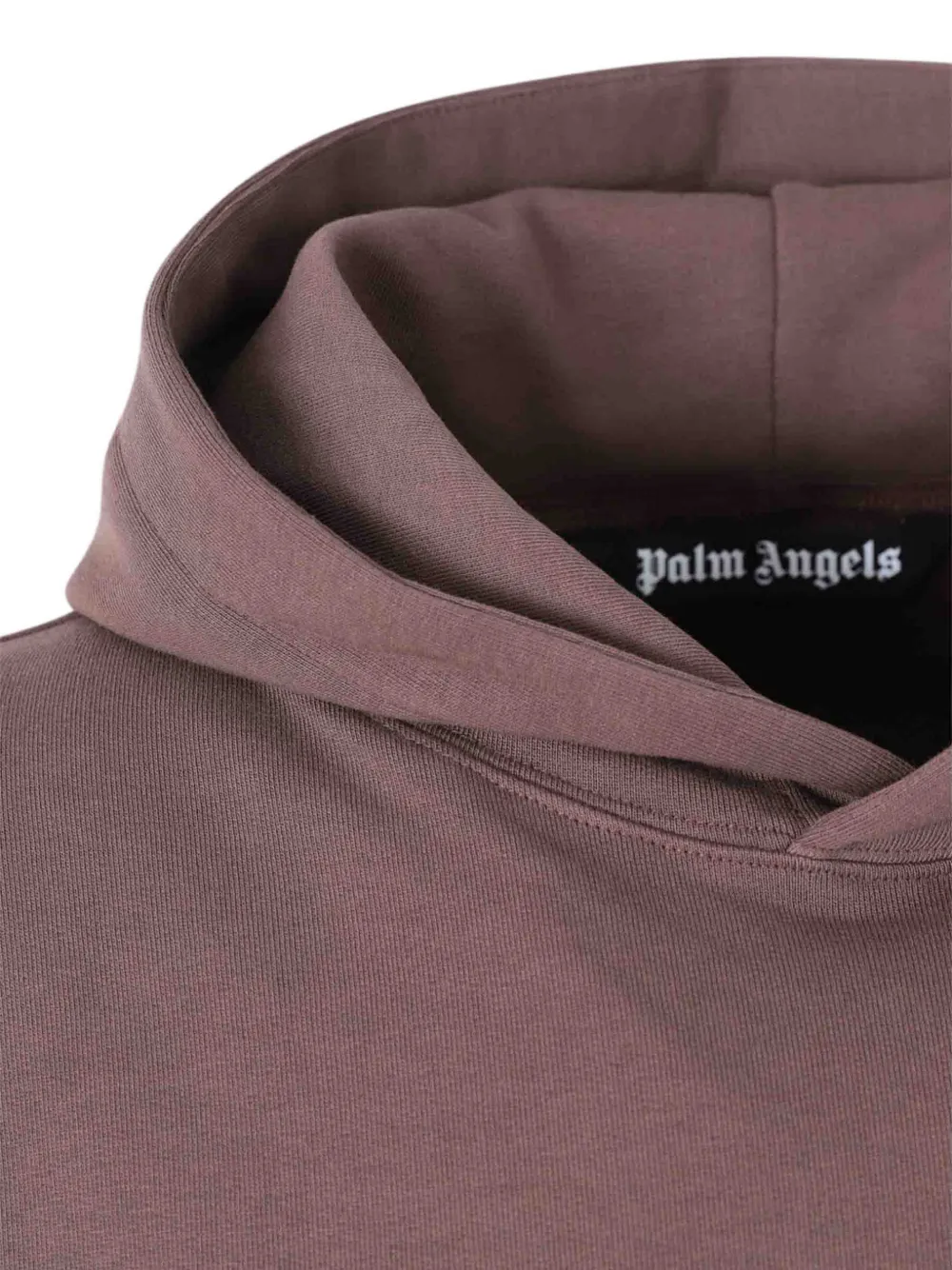 Palm Angels Hoodie met logoprint Bruin