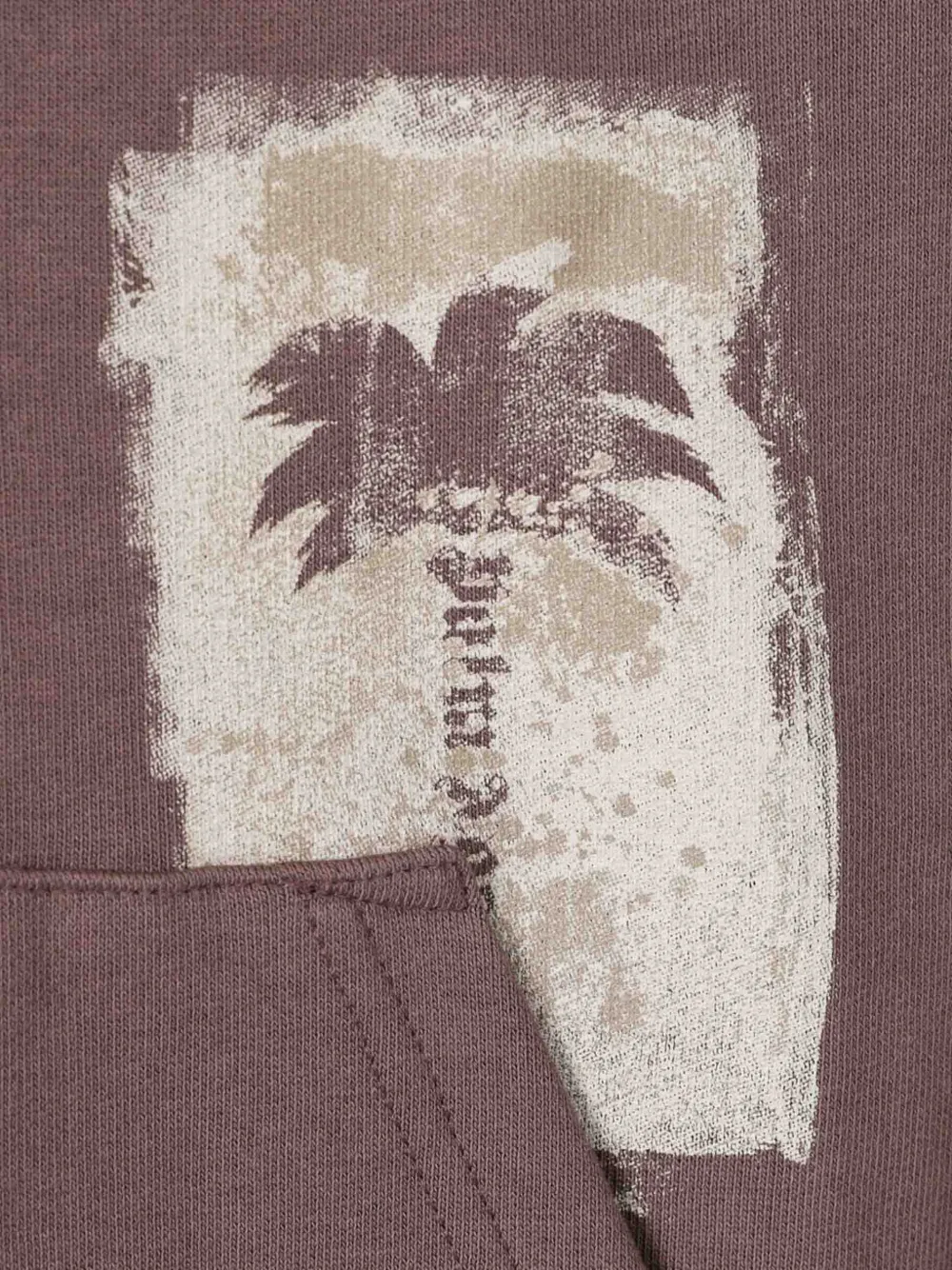 Palm Angels Hoodie met logoprint Bruin