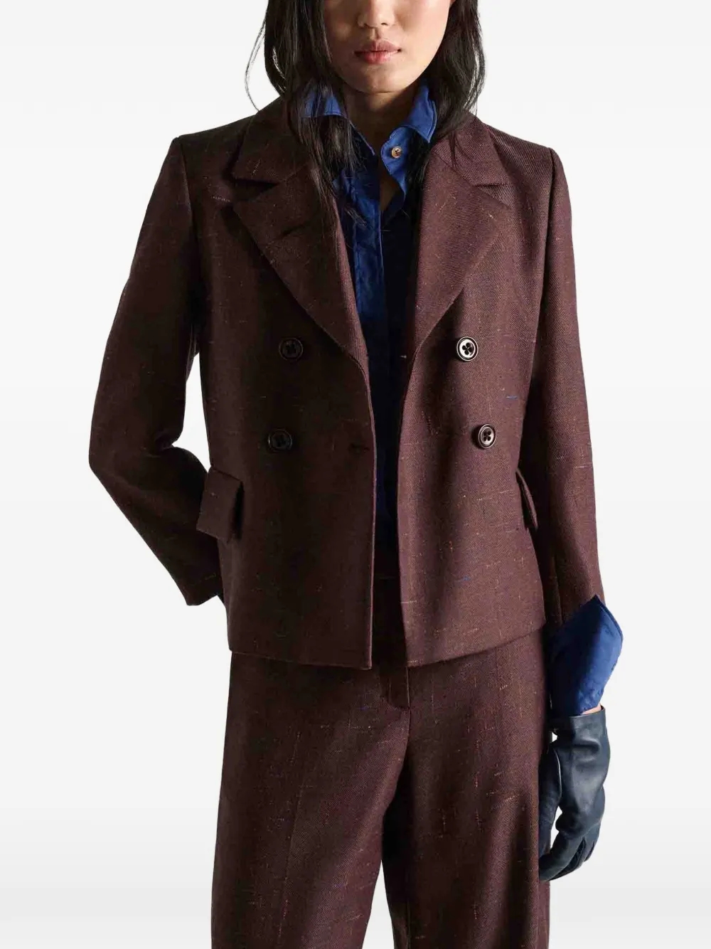 Dorothee Schumacher Blazer met dubbele rij knopen Bruin