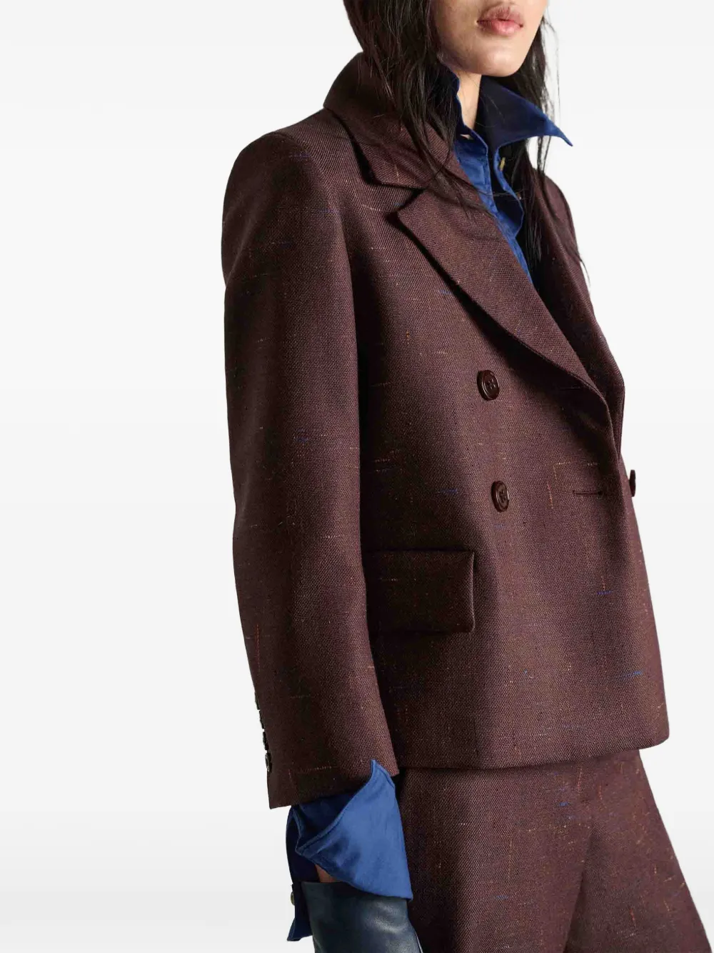 Dorothee Schumacher Blazer met dubbele rij knopen Bruin