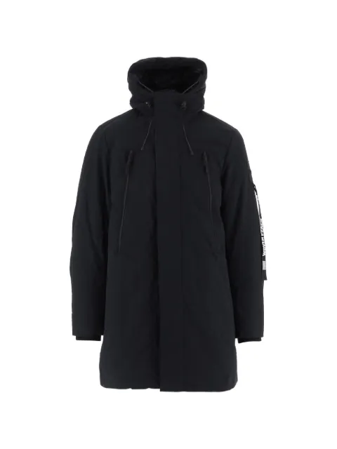 OUTHERE Woven Peach hooded coat