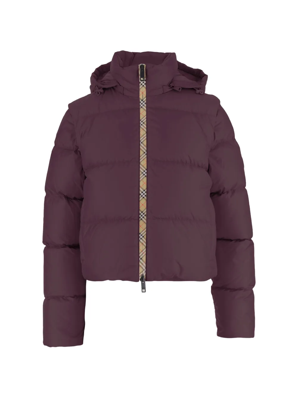 Burberry detachable sleeve nylon Langdale puffer jacket - Rosso