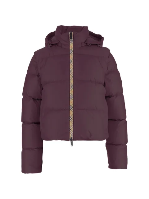 Burberry Piumino Langdale in nylon con maniche rimovibili