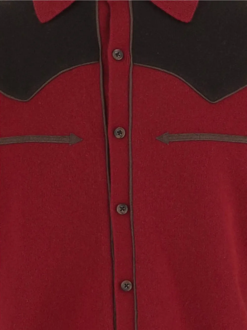 Guest In Residence Button Up! Shirt in Red, view 3