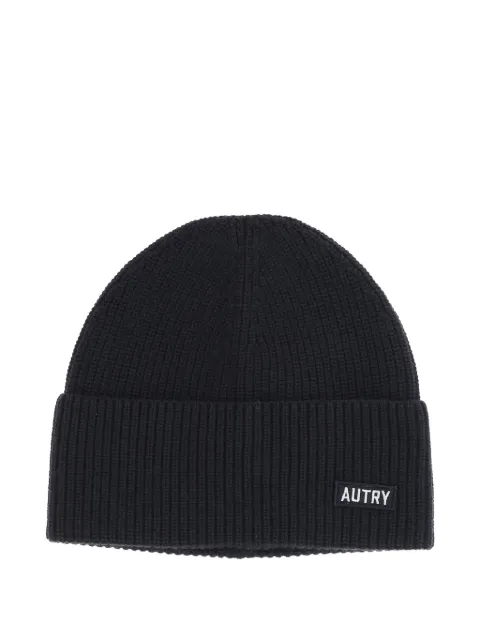 Autry bonnet côtelé à patch logo