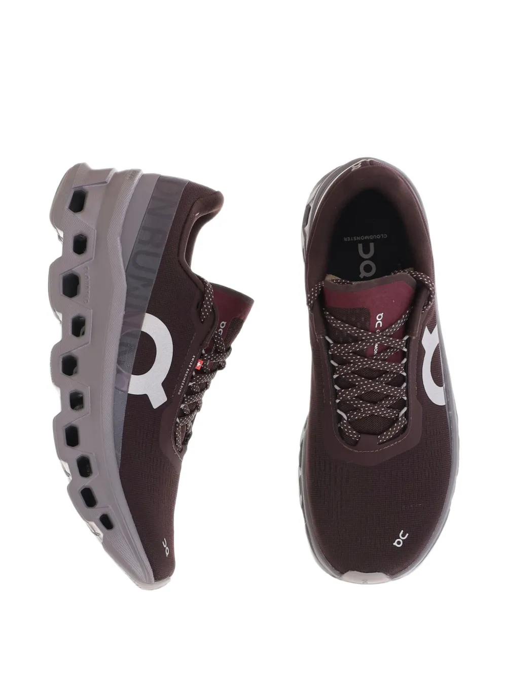 On Cloudm ster 1 mesh sneakers Bruin