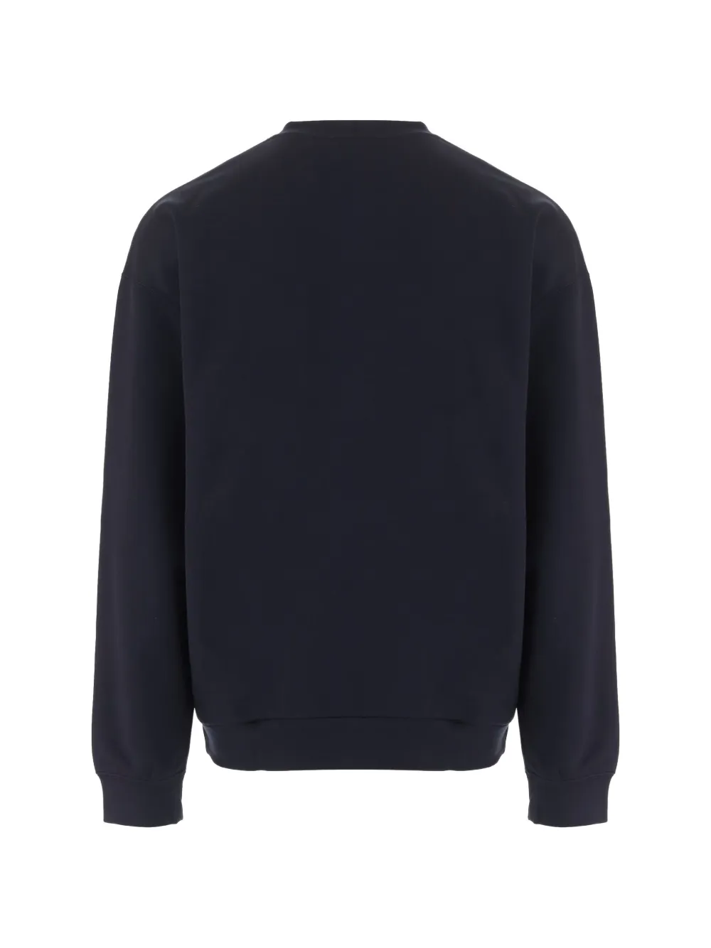 Giorgio Armani logo-patch sweatshirt Blauw