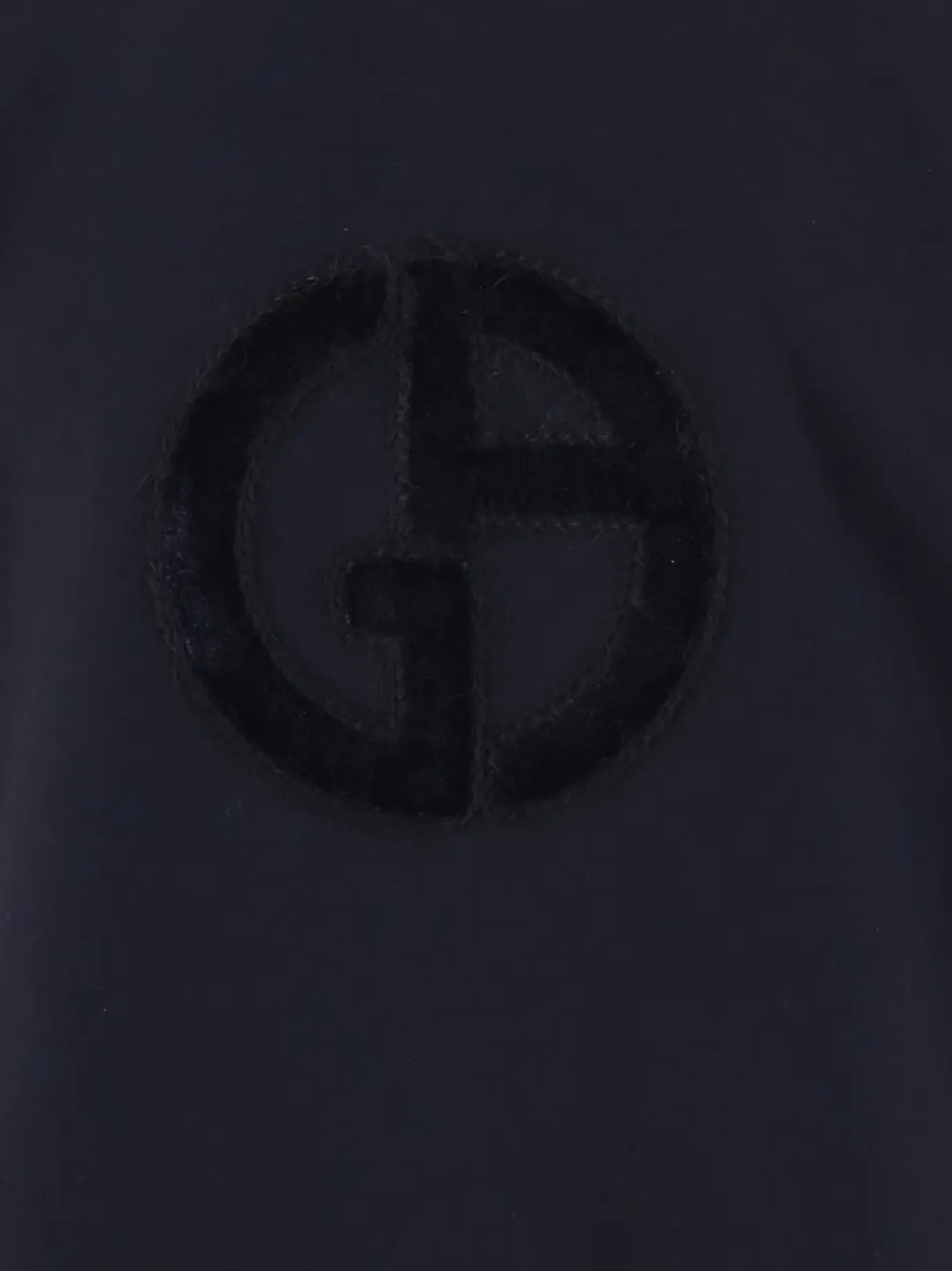 Giorgio Armani logo-patch sweatshirt Blauw