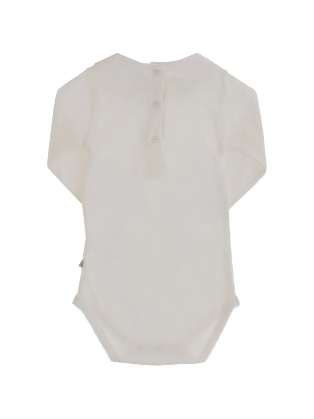 Bonpoint Romper met Peter Pan-kraag en borduurwerk Beige