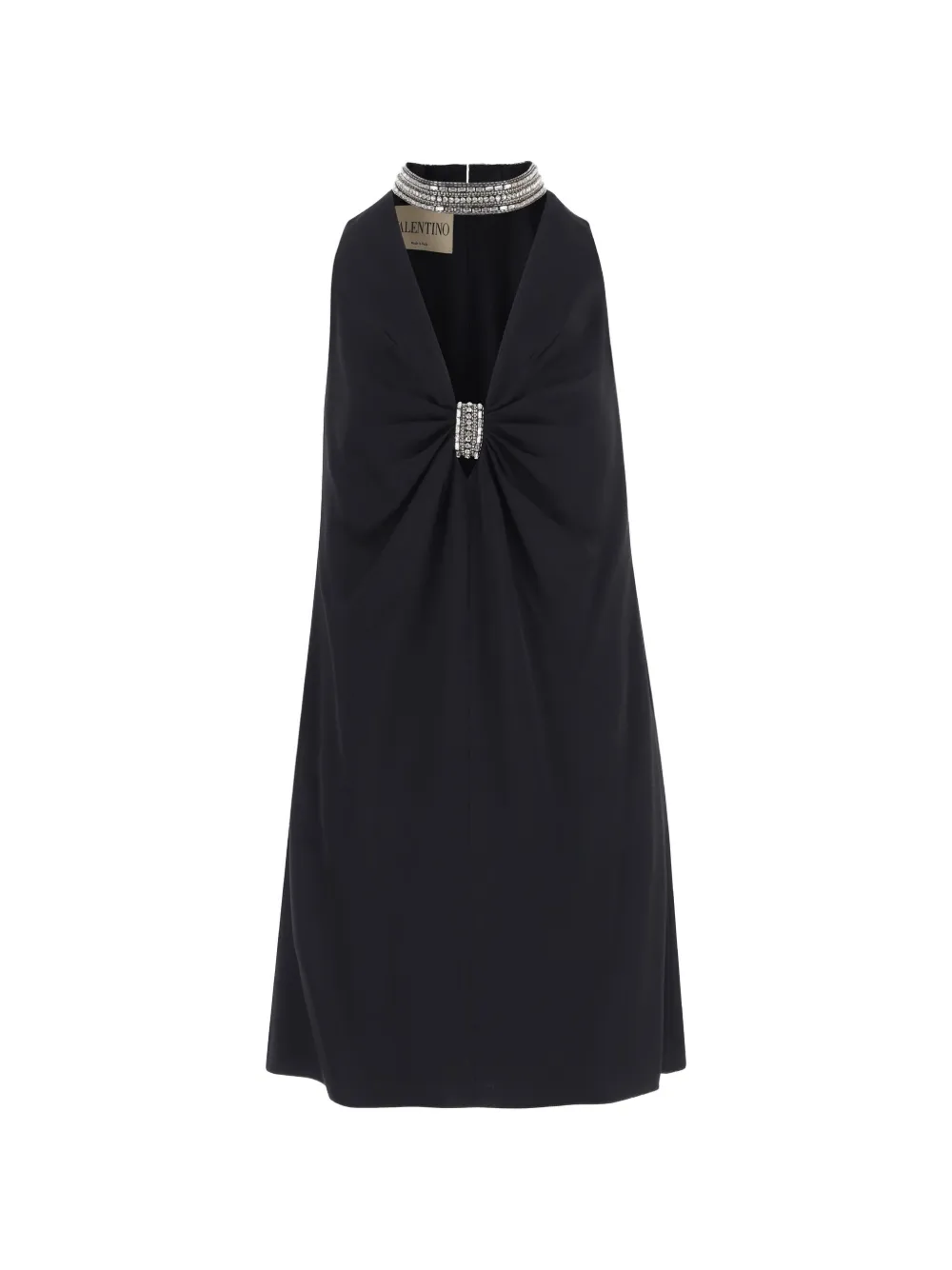 Valentino Garavani jewel-embellished ruffled dress
